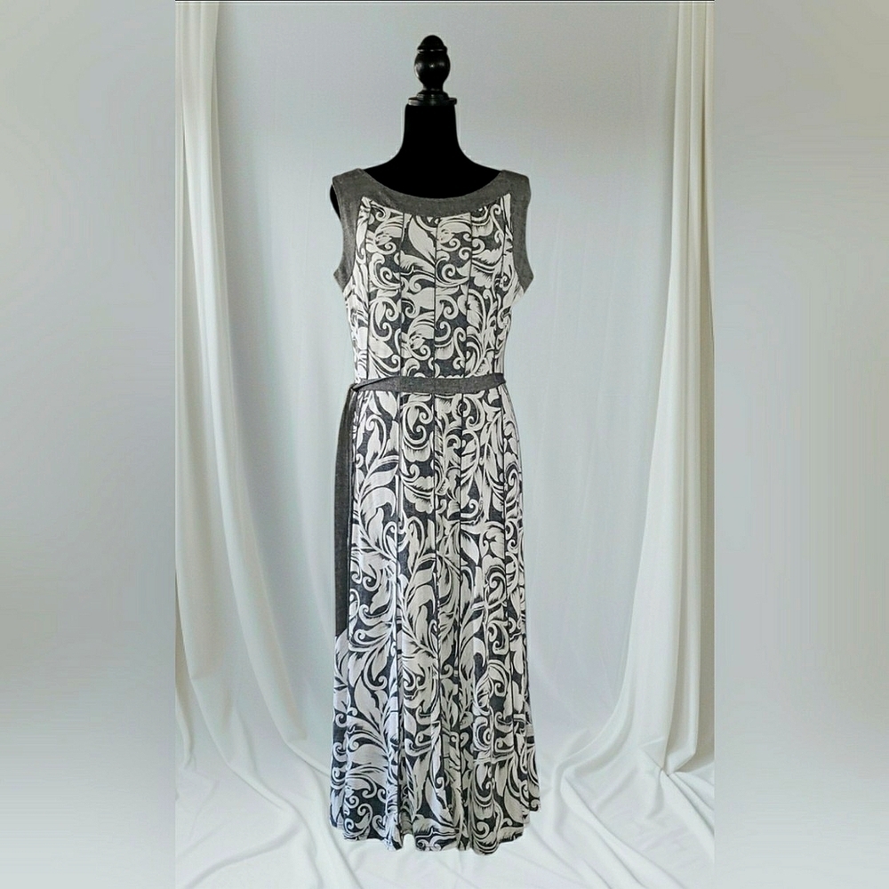 Autumn Wedding Guest Dress Paisley Knit Embroidered Soft Stretch Medium New